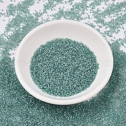 MIYUKIデリカビーズ  シリンダー  日本製シードビーズ  11/0  （db1767)スパークリングアクアグリーンライニングクリスタルab  1.3x1.6mm  穴：0.8mm  約2000PCS /ボトル  10 G /ボトル&nbsp;SEED-JP0008-DB1767