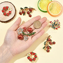 1Pc Alloy Fruit Brooches&nbsp;JEWB-YW0001-07