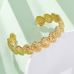 304 Stainless Steel Cuff Bangles for Women&nbsp;BJEW-F491-01G-04