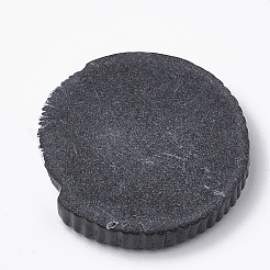 不透明樹脂デコデンカボション  ビスケット  ブラック  26x4.5mm&nbsp;LS-CRES-S304-18