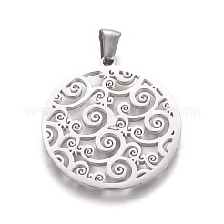 Non-Tarnish 304 Stainless Steel Pendants&nbsp;STAS-F219-01P