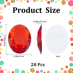 Acrylic Rhinestone Flat Back Cabochons&nbsp;DIY-GF0009-17A