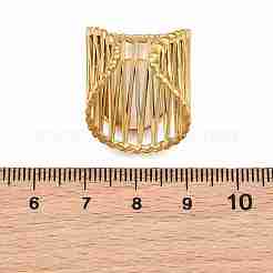 304 Stainless Steel Cuff Rings Ring Components&nbsp;SA-CBA098D-01G-D