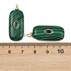 Synthetic Malachite Pendants&nbsp;KK-B157-43G-01