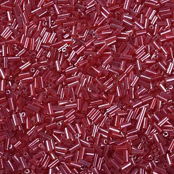 透明色光沢ガラスラッパビーズ  丸い穴  ブラウン  3~8x2mm  穴：0.7mm  約450g /ポンド&nbsp;SEED-N005-001-A06