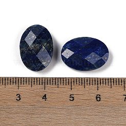 天然石ラピスラズリカボション  オーバル  多面カット  18x13x5.5~6.5mm&nbsp;G-O175-15B-01