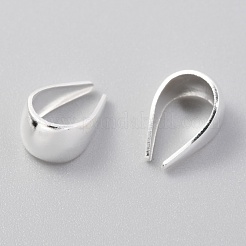 304ステンレススチールスナップオンベイル  銀  8.5x5.5x4mm&nbsp;STAS-H151-07S