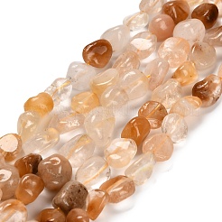 Natural Yellow Hematoid Quartz Beads Strands&nbsp;G-P568-C05-01