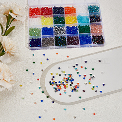 2040Pcs 24 Colors Electroplate Glass Beads&nbsp;EGLA-PA0001-40