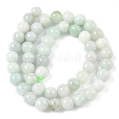 Natural Myanmar Jadeite Beads Strands&nbsp;G-M454-A01-8mm