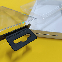 PE吊り下げタブ付き長方形PP 80個  ディスプレイボックス用の粘着フック  ブラック  2.8x5.7x1.9cm&nbsp;KY-CP0001-35A