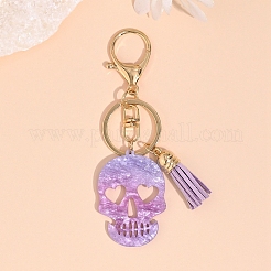 アクリルスカルタッセルキーホルダー  ライラック  111x34mm&nbsp;PW-WG678F1-01
