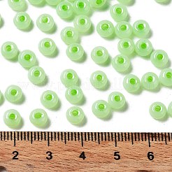 Imitation Jade 3/0 Glass Seed Beads&nbsp;SEED-Z001-A-A14