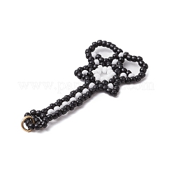 Seed Beads Beaded Charms&nbsp;PALLOY-MZ00353
