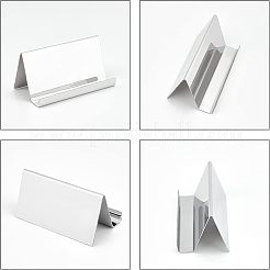 ステンレス鋼の名刺フレーム  ステンレス鋼色  1-3/4x3-1/2x2インチ（4.5x9x5cm）&nbsp;ODIS-WH0008-37P