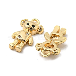 Brass Micro Pave Cubic Zirconia Pendants&nbsp;KK-H460-02G