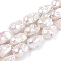 Natural Baroque Pearl Keshi Pearl Beads Strands&nbsp;PEAR-S019-05C