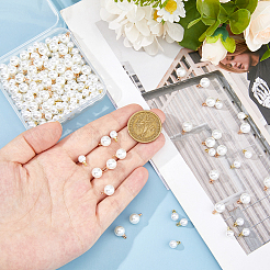 200Pcs 2 Styles ABS Plastic Imitation Pearl Pendants&nbsp;SACR-HS0001-02