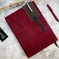 Cowhide Pen Pencil Holder Clip&nbsp;AJEW-WH20120-90B