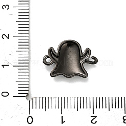 Halloween Brass Light Grey Enamel Connector Charms&nbsp;KK-F915-04A-B
