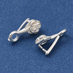 Brass Ice Pick Pinch Bails&nbsp;KK-H502-08S
