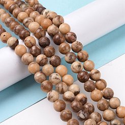 天然オレンジ方解石ビーズ連売り  ラウンド  オレンジ  8mm  穴：1mm  約52個/連  16.14''（41センチメートル）&nbsp;G-E185-04B