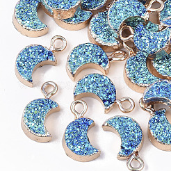 Druzy Resin Pendants&nbsp;RESI-S383-007-B01