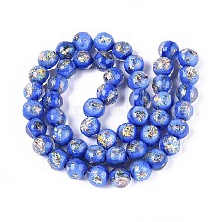 Handmade Foil Lampwork Beads&nbsp;LAMP-T021-31C