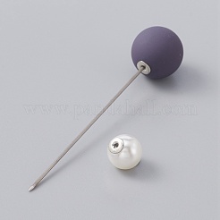 Double Round Ball Lapel Pin&nbsp;JEWB-WH0022-44