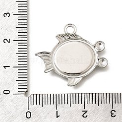304 Stainless Steel Pendant Cabochon Settings&nbsp;STAS-E545-04B-P