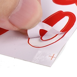 Number & Alphabet & Sign PVC Waterproof Self-Adhesive Sticker&nbsp;DIY-I073-04E