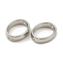 CCBプラスチックビーズフレーム  プラチナ  15x12x3.5mm  穴：1.6mm&nbsp;CCB-H001-01A-P