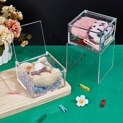 Transparent Acrylic Packaging Boxes with Flip Lid&nbsp;CON-WH0085-122B