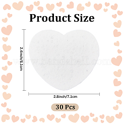 DIY用ブランクペイントスポンジ30個  ハート  61x71x0.5mm&nbsp;DIY-CP0013-84