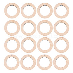 Undyed Wood Pendants&nbsp;WOOD-TA0001-46B