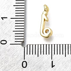 Brass Micro Pave Cubic Zirconia Pendants&nbsp;KK-B132-12G-J