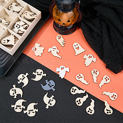 1 Set Halloween Theme Wooden Pendant Decorations&nbsp;WOOD-SC0001-92B