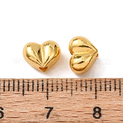 合金ビーズ  ハート  ゴールドカラー  ゴールドカラー  6.5x8x5mm  穴：1.6mm&nbsp;FIND-B063-02G