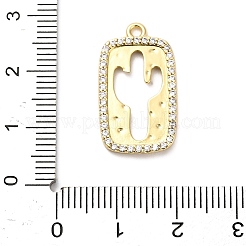 Brass Micro Pave Cubic Zirconia Pendants&nbsp;KK-L229-059G