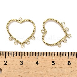 304 Stainless Steel Chandelier Component Heart Links&nbsp;STAS-L022-140G