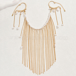Elegant Imitation Pearl Beaded Iron Tassel Face Body Chains for Women Party and Special Occasion&nbsp;OG3122