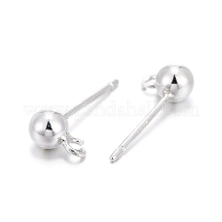 925 Sterling Silver Ear Stud Findings&nbsp;STER-K167-042D-S