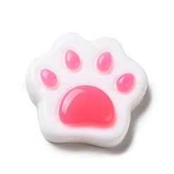 オペーク樹脂カボション  猫の足の形  ミックスカラー  18x19x4.5mm&nbsp;CRES-M014-09