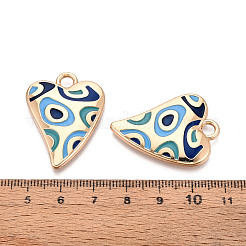 Rack Plating Alloy Enamel Pendants&nbsp;PALLOY-T091-15F