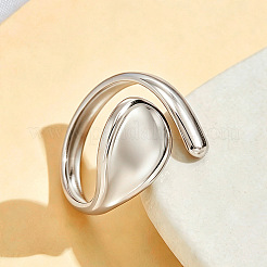 304 Stainless Steel Cuff Open Rings&nbsp;WGF9BE1-01