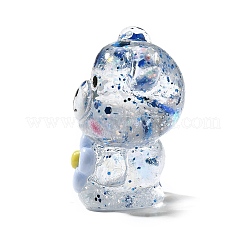 Transparent Resin Little Bear Ornament&nbsp;RESI-S015-01H