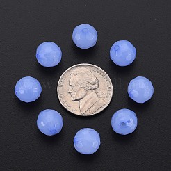 模造ゼリーアクリルビーズ  多面カット  ラウンド  ミディアムスレートブルー  10x9.5mm  穴：1.8mm  約890個/500g&nbsp;MACR-S373-97A-E01