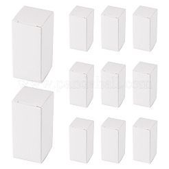 折り畳み式のクラフト紙製口紅箱  長方形  ホワイト  完成品：2.75x2.65x5.7cm&nbsp;CON-TAC0128-001A