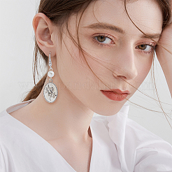 Anti-Tarnish 3 Pairs Rhodium Plated 925 Sterling Silver Earring Hooks&nbsp;STER-BBC0006-71