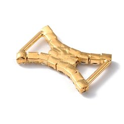 合金クリスタルラインストーンコネクタチャーム  靴の装飾用  ちょう結びのリンク  ゴールドカラー  16.5x24x2.7mm  穴：5.5x7.5mm&nbsp;DIY-TAC0023-15G